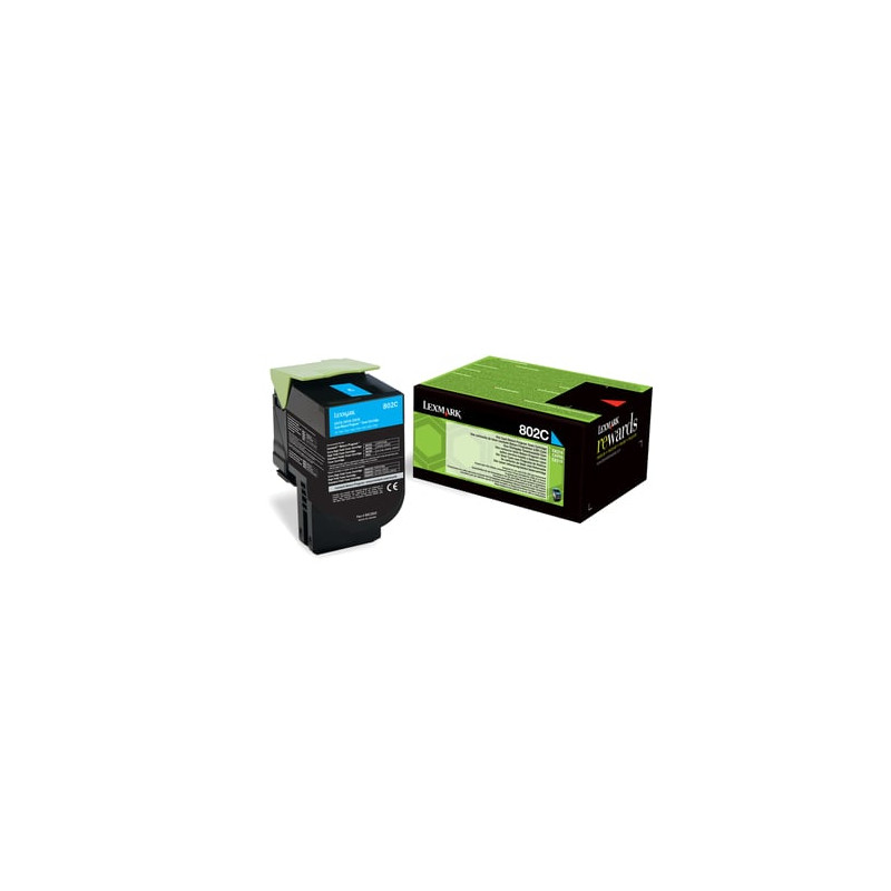 Toner lexmark 802c ciano [80c20c0]