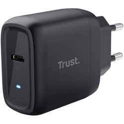 alimentatore da rete trust maxo 45w gan usb-c con cavo 2m per