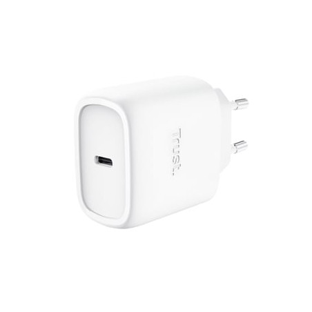 alimentatore da rete trust maxo 45w usb-c gan + cavo 2m bianco