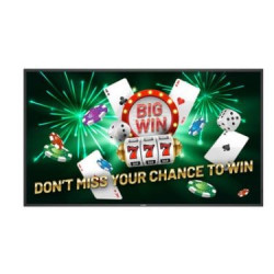 monitor digital signage led 54.6" philips 55bdl6017p 4k uhd