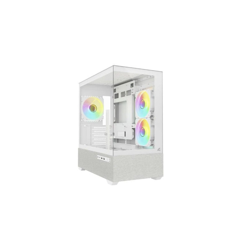 case sharkoon mk7 argb mini-tower microatx bianco [mk7 argb white]