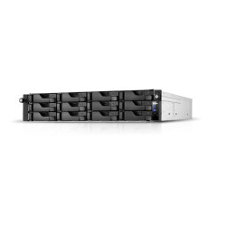 server asustor as6512rd 8gb/128gb/2u/2.1ghz/sata iii/3.5"/m.2/nero