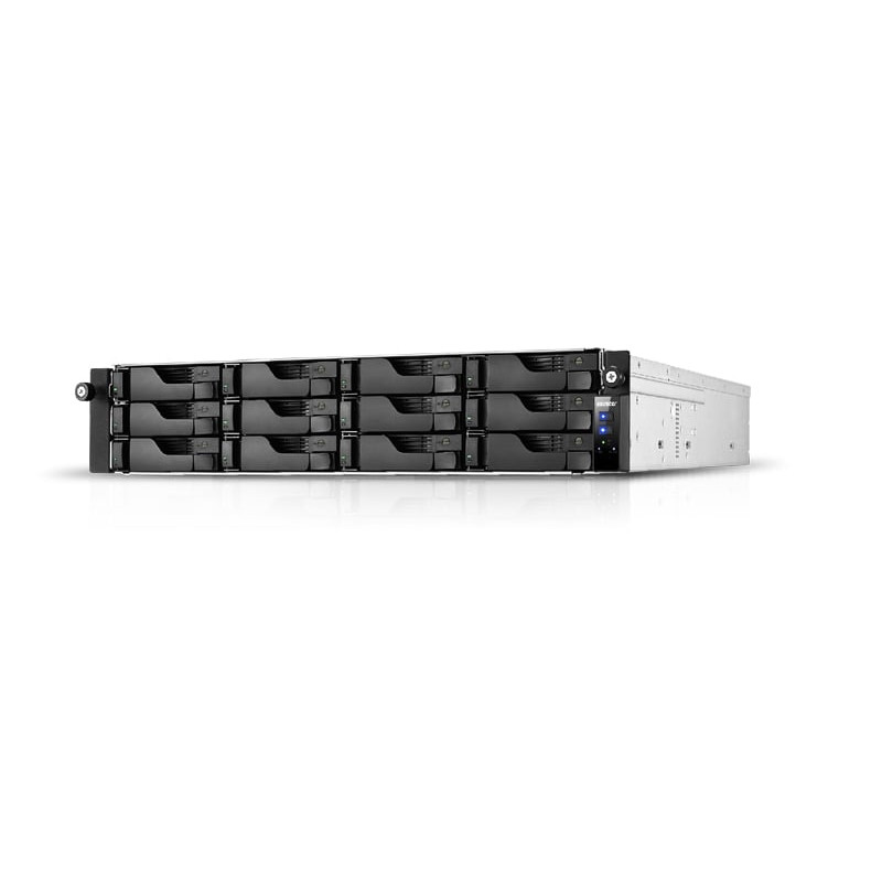 server asustor as6512rd 8gb/128gb/2u/2.1ghz/sata iii/3.5"/m.2/nero