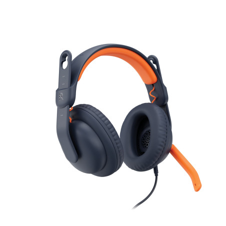 cuffia logitech zone learn a padiglione per studenti 3.5mm con microfono