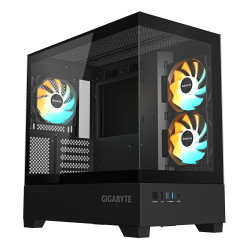 case gigabyte c201 panoramic vetro temperato midi-tower m-atx