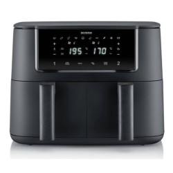 friggitrice ad aria severin fr 2463 doppia cestello 8l 2600w nero