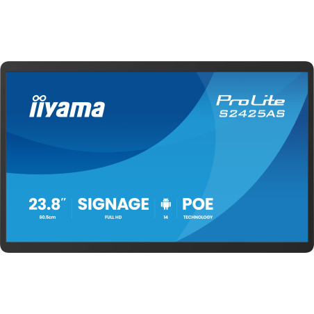 monitor digital signage led 24'' iiyama prolite s2425as-b1