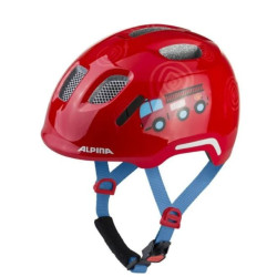 casco bici alpina ximo 2 flash fire fighter lucido 49-54 rosso