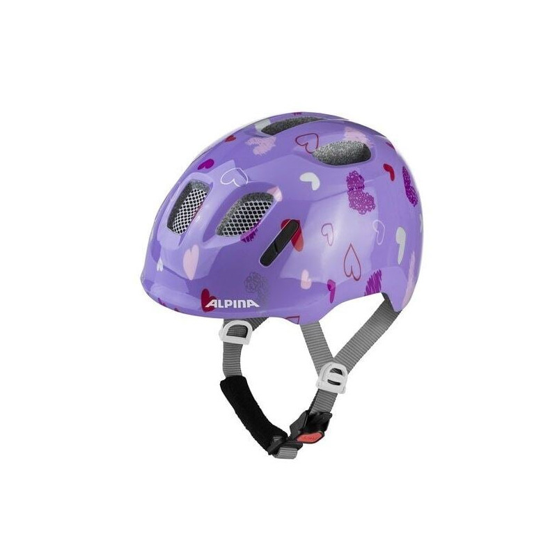 casco bici alpina ximo 2 cuori lucidati 49-54 viola [a9808231]