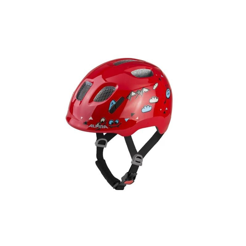 casco bici alpina ximo 2 lucidalabbra smile 49-54 rosso [a9808233]