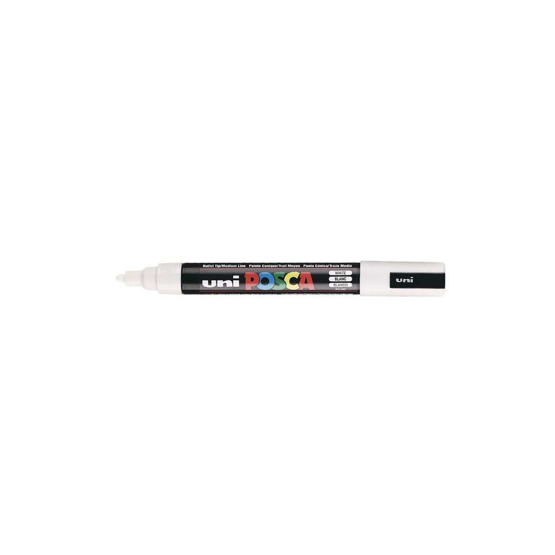 marcatore uni posca pc5m bianco p. media [mpc5mbi]