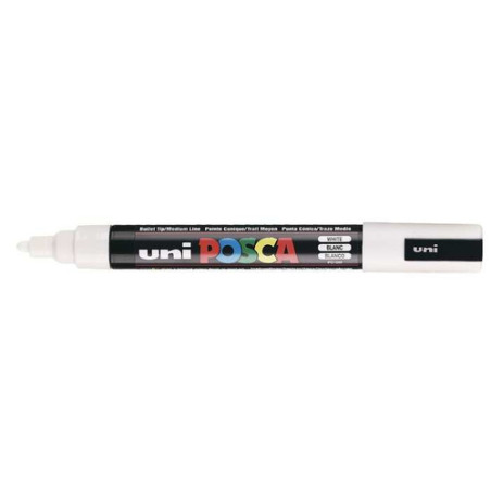 marcatore uni posca pc5m bianco p. media [mpc5mbi]
