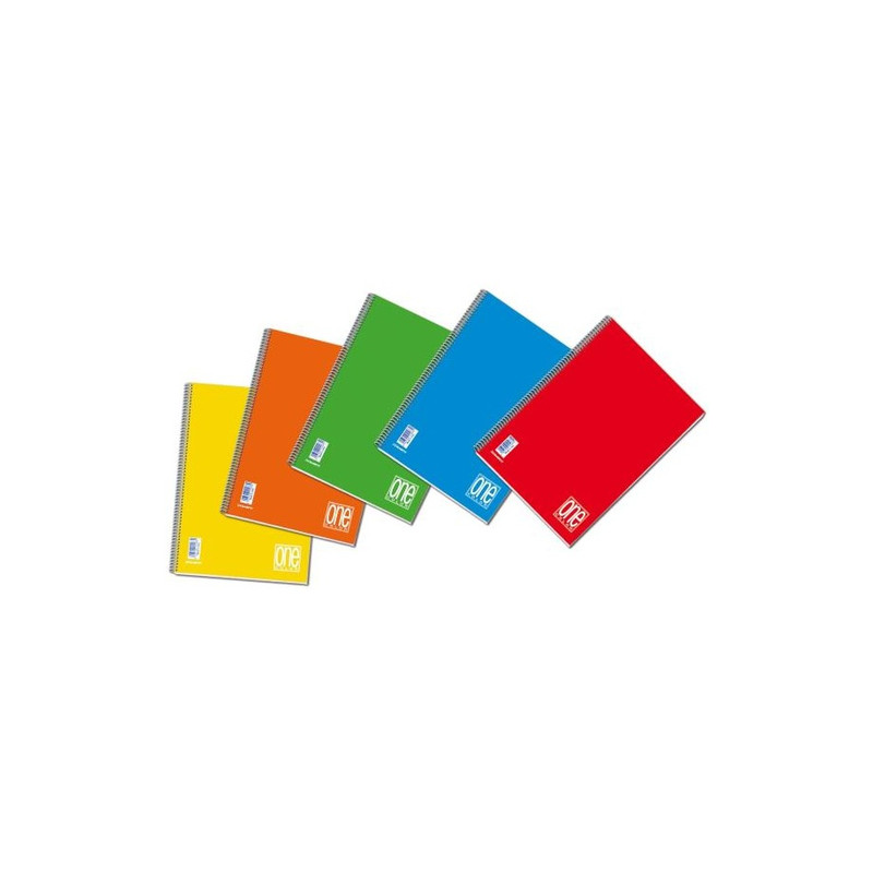 quaderno a5 spiralato 1rigo c/fori 80gr 60fg one color blasetti pz: