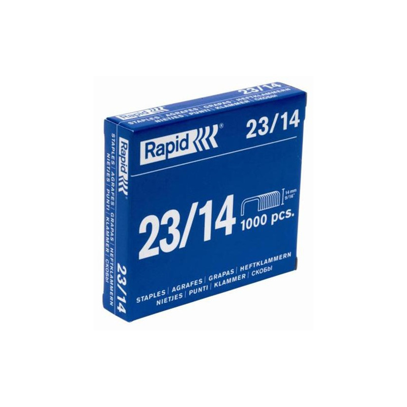 punti cucitrice rapid 1000 punti blu 23/14 mm [24869500]