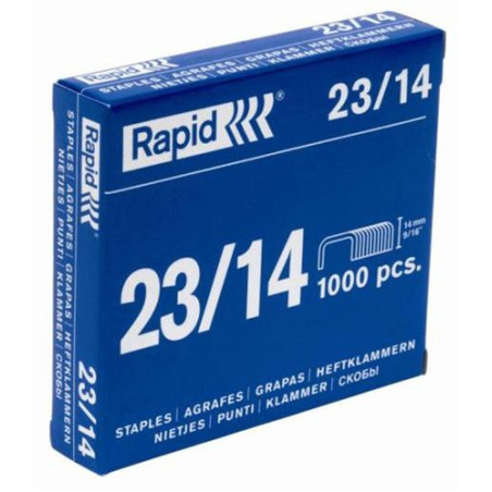 punti cucitrice rapid 1000 punti blu 23/14 mm [24869500]