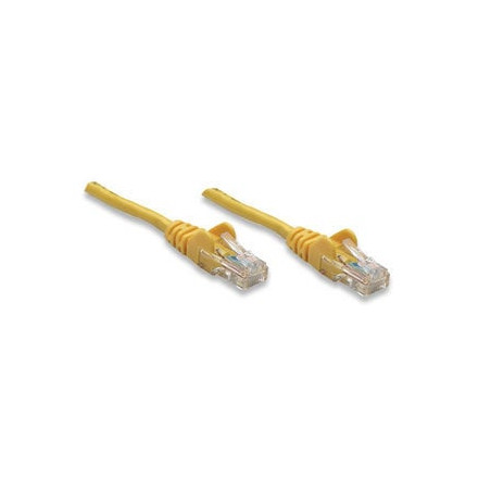 cavo di rete patch in rame cat. 5e giallo utp 10 mt