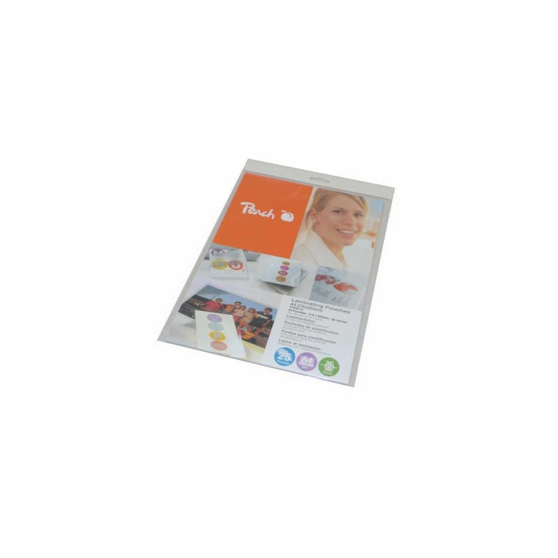 25 pouches retail a4 (216x303mm) 80my peach [ppr080-02]