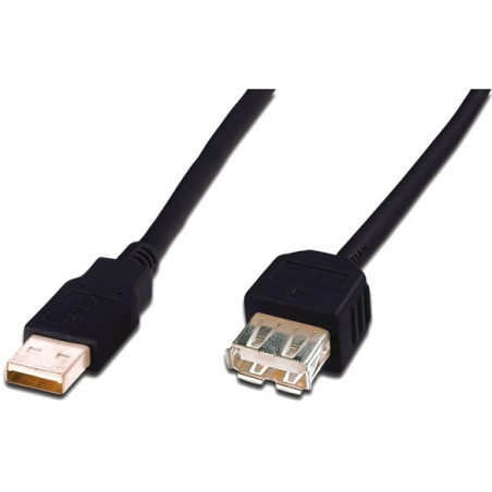 cavo prolunga usb digitus usb 2.0 maschio/femmina 3m nero [ak7013al]