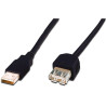 cavo prolunga usb digitus usb 2.0 maschio/femmina 3m nero [ak7013al]