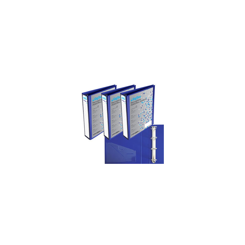 raccoglitore ppl personal. 40 a4 4d blu 22x30cm kingshow starline
