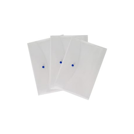 busta con bottone 22x30cm trasparente starline [030025nt]