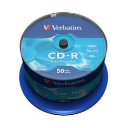 confezione cd-r verbatim 700mb x52 50pz [43351]