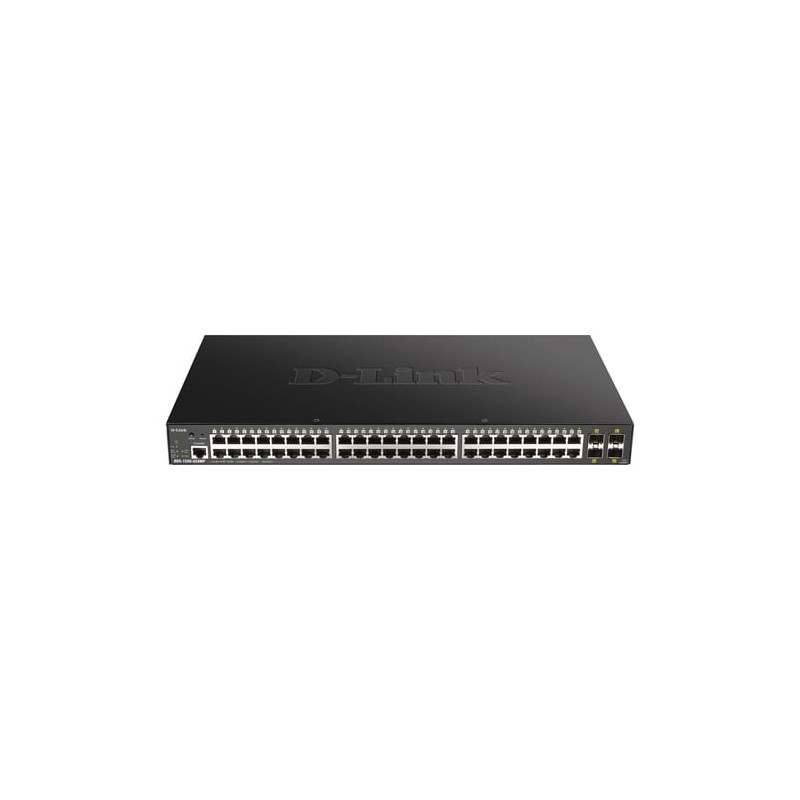 switch d-link 48-porte managed poe+ gigabit nero [dgs-1250-52xmp]
