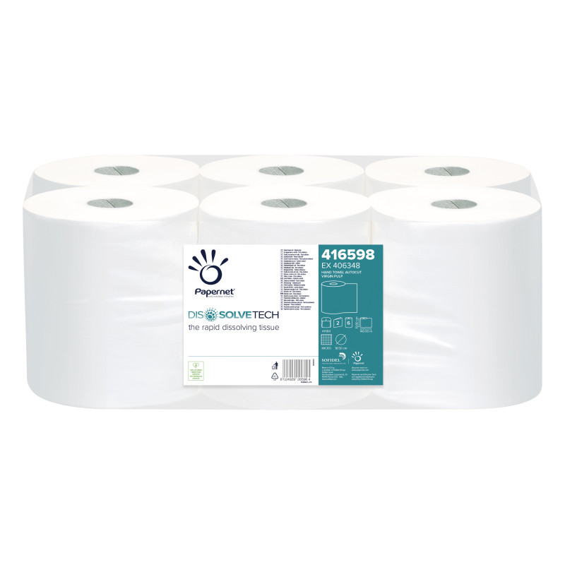 asciugamani papernet cf6 rotolo autocut 2v [416598]