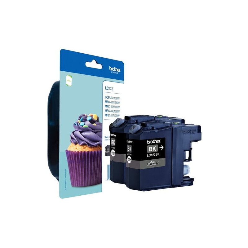 Cartuccia brother lc-123bkbp2dr nero/antracite [lc123bkbp2dr]