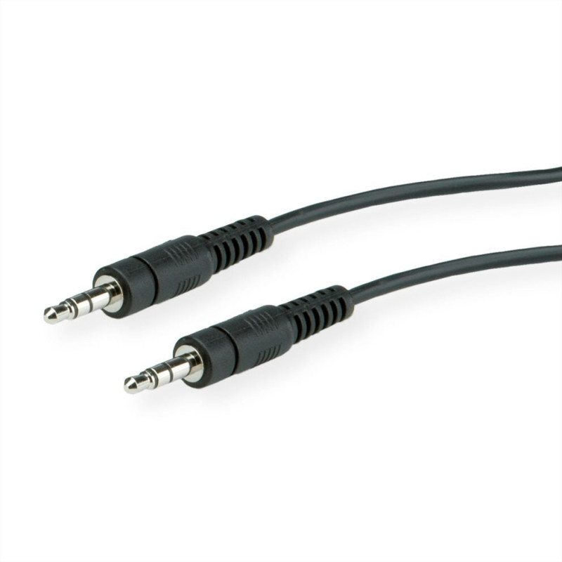 cavo audio stereo itb 3.5mm m / m 3m nero [ro11.09.4503]