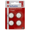 confezione 4 batterie verbatim cr2025 litio 3v a bottone [49532]