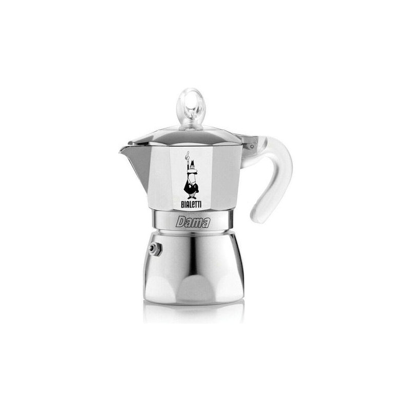 caffettiera bialetti dama pure 3 tazze argento