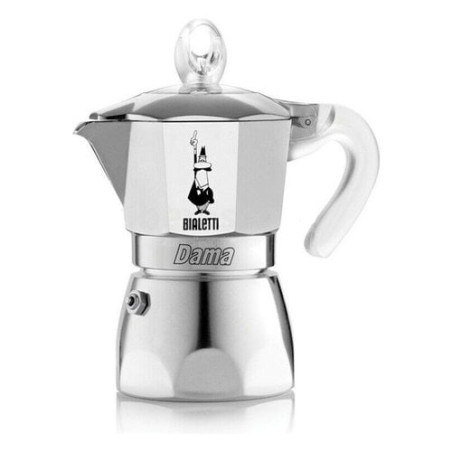 caffettiera bialetti dama pure 3 tazze argento