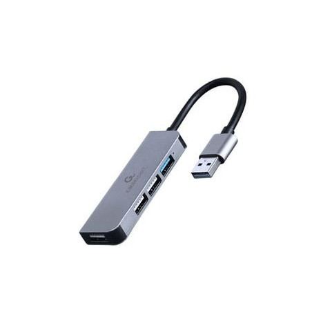 hub usb gembird 4 porte 1xusb 3.1/3xusb 2.0 argento [nugemus4p000023]