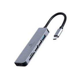 hub usb gembird a-cm-combo6-02 usb type-c 6 in 1