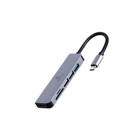 hub usb gembird a-cm-combo6-02 usb type-c 6 in 1