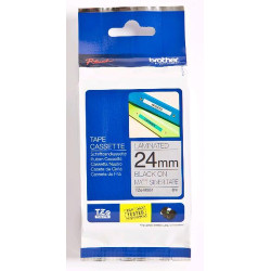 Nastro di stampa brother tzem951 24mm silver/nero [tzem951]