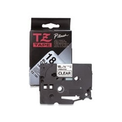 Nastro di stampa brother tzes141 18mm tran/nero [tzes141]