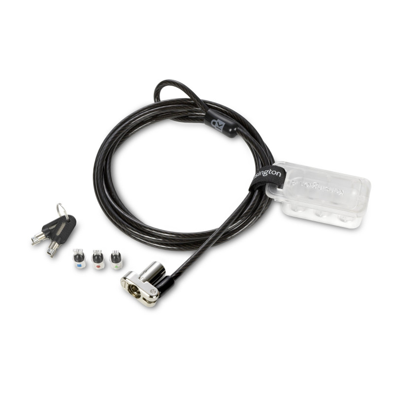 cavo di sicurezza con chiave universale kensington 3in1 per laptop/standard/1.8m