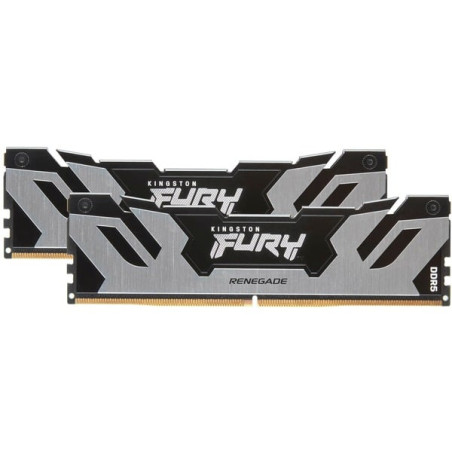 ram dimm ddr5 96gb kingston 6400mhz cl32 1.4v argento/nero 2pz [kf564c32rsk2-96]