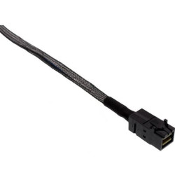 Inline mini sas hd kabel, sff-8643 zu 4x sata con guaina sleeve,