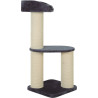 tiragraffi duo zolux per gatto 505x505x1120mm grigio/antracite [504094]