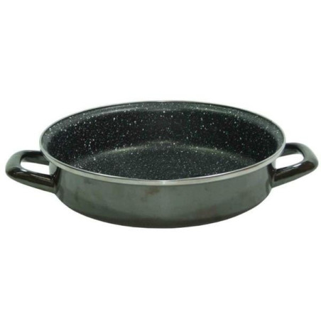 tegame vitrinor k2 a 2 manici rivestita in pietra 24cm in acciaio