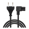 cavo di alimentazione savio cl-186 2pin angolato c7 5m nero [aksaokzc186]