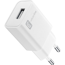 alimentatore di rete cellularline achusb12wsmlw 12w bianco