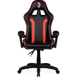 sedia da gioco qubick ac milan devils max 150kg nero/rosso [sgpn0002]
