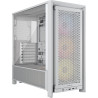 case corsair frame 4000d rs argb midi tower e-atx bianco [cc-9011297-ww]