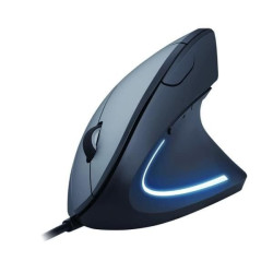 mouse equip ottico verticale ergonomico cablato 3600dpi 6 tasti nero