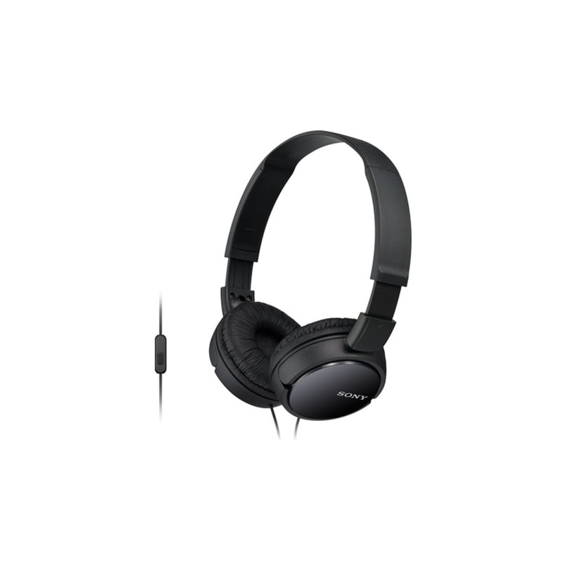 Cuffie sony mdr-zx110apb black chiusa c/micr.