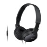 Cuffie sony mdr-zx110apb black chiusa c/micr.